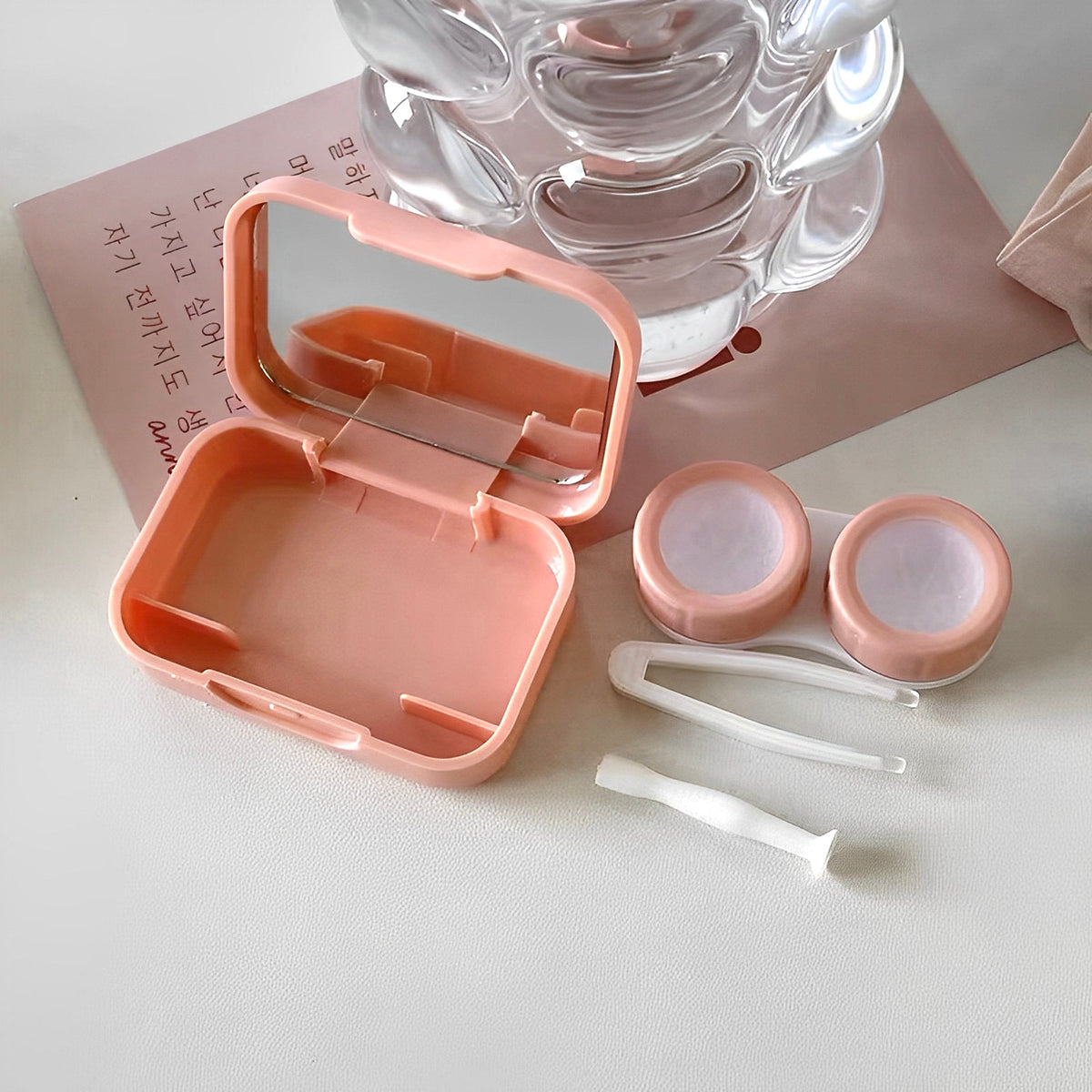 NEW! Lovee Contact Lens Case Kit Des Optics Group