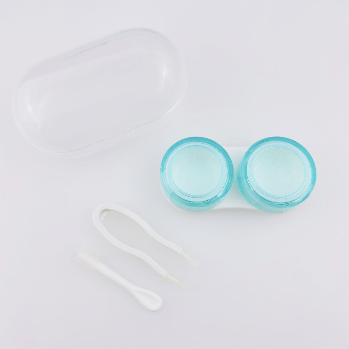 RESTOCKED! Transparent Colour Contact Lens Case Kit Des Optics Group