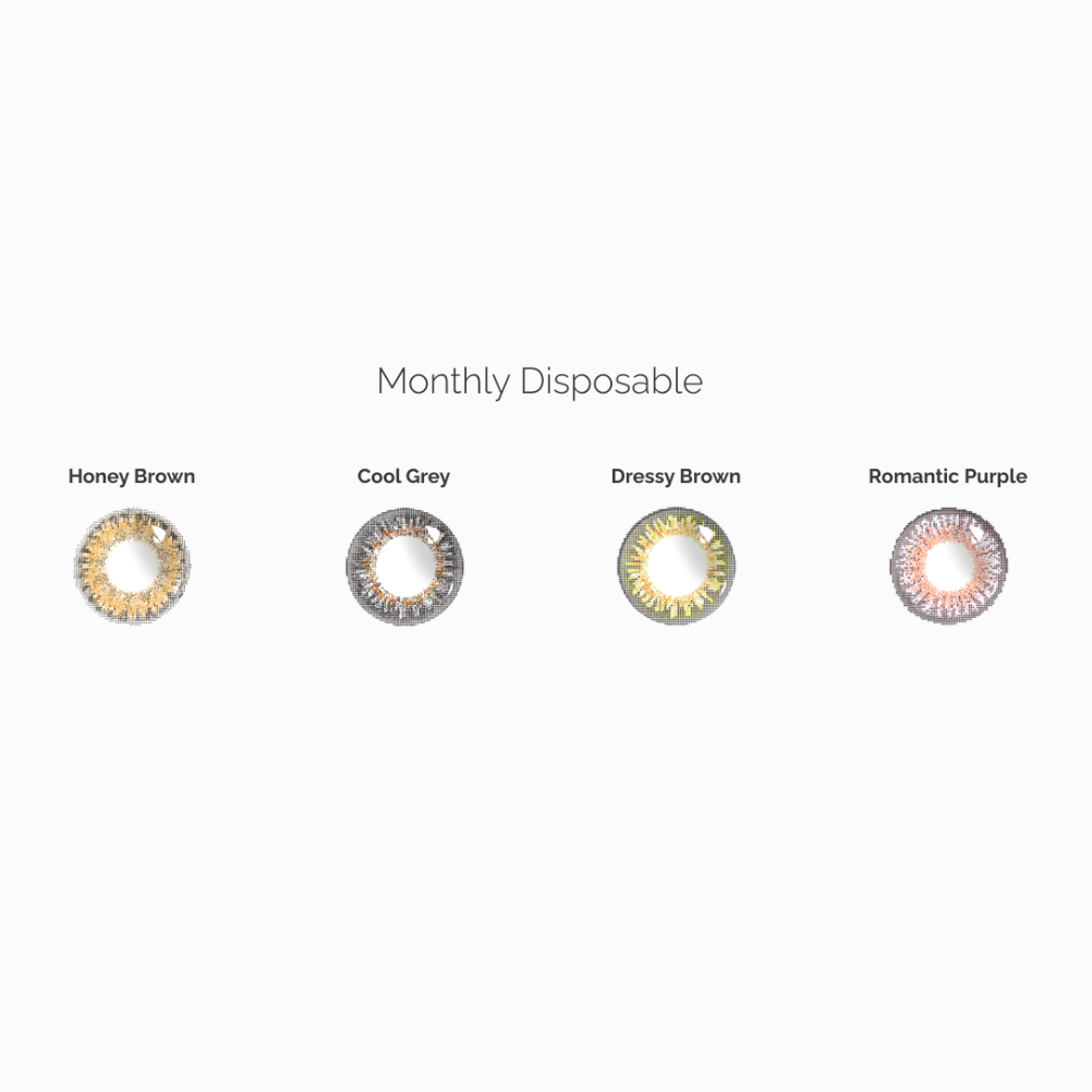 Little Black Shirt Coloured Monthly 2 Lenses